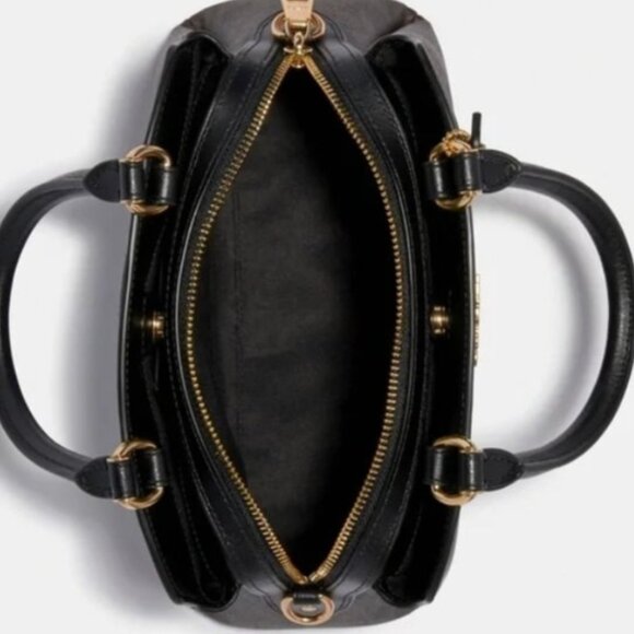 Nwt Coach Mini Lilly in Signature Canvas satchel crossbody  2 in 1 - Picture 10 of 11